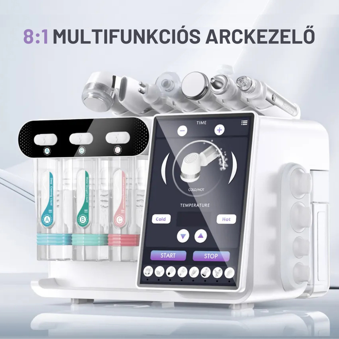 8:1 Multifunkciós Arckezelő gép