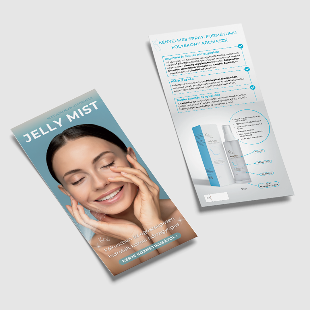 Jelly Mist lakossági termékismertető brosúra