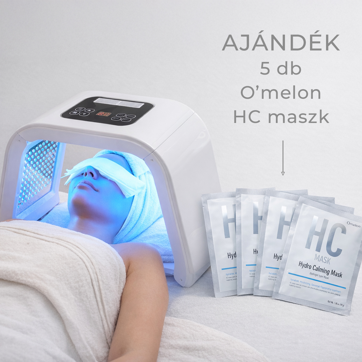 LED TERÁPIÁS GÉP + Ajándék 5 db HC maszk