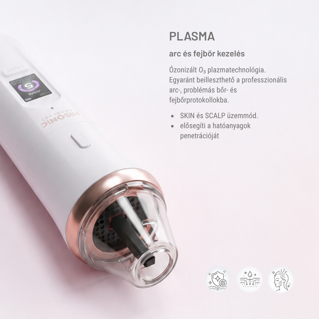 HiSONIC Cordless PLASMA + FACE SONO – professzionális arckezelő