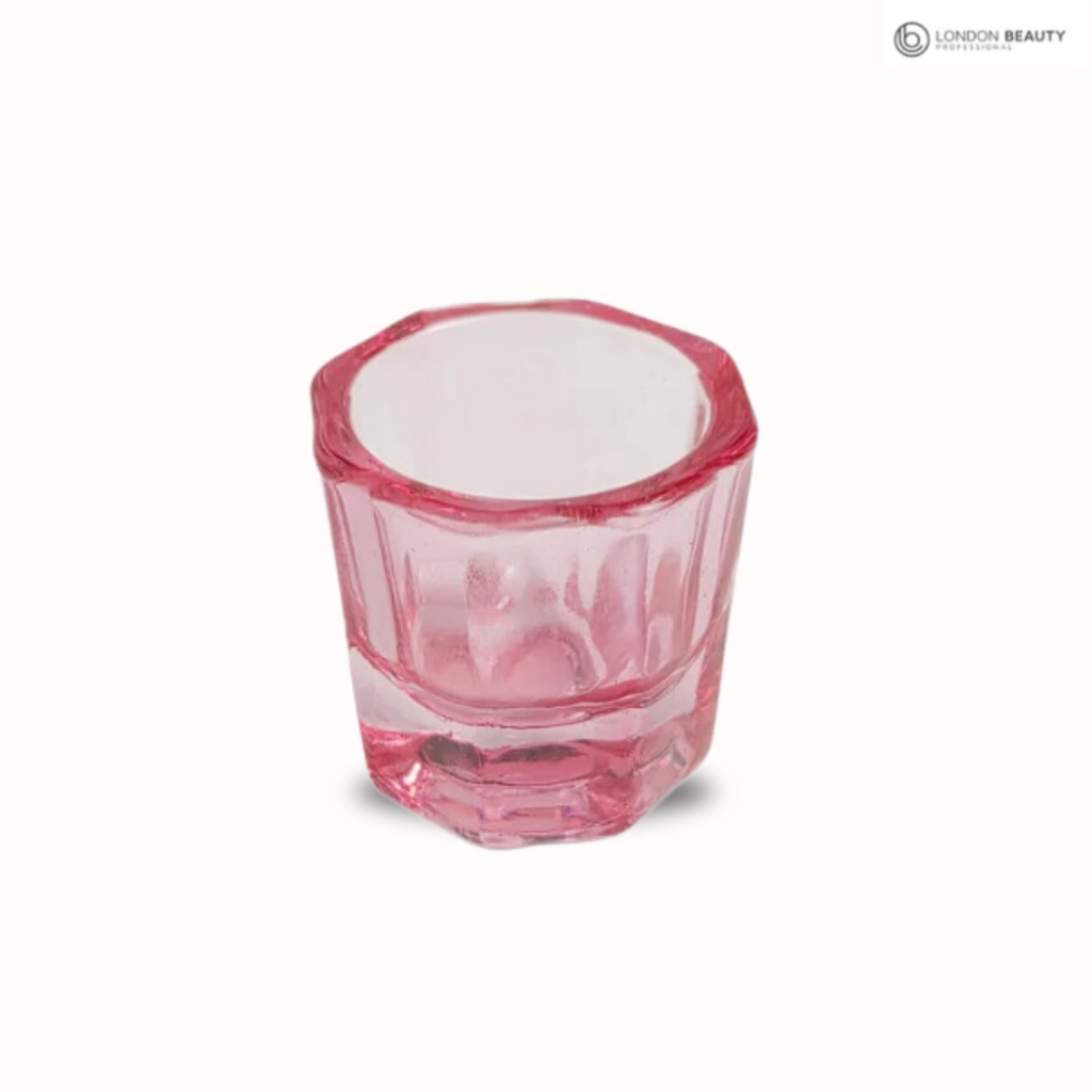 Rózsaszín festő üvegcse