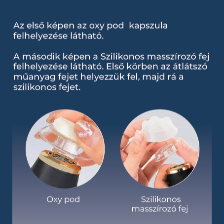 A TERMÉK SZÁLLÍTÁS ALATT VAN ELÉRHETŐ 11.26.OxyPod kézi arckezelő gép vibrációs masszázs funkcióval