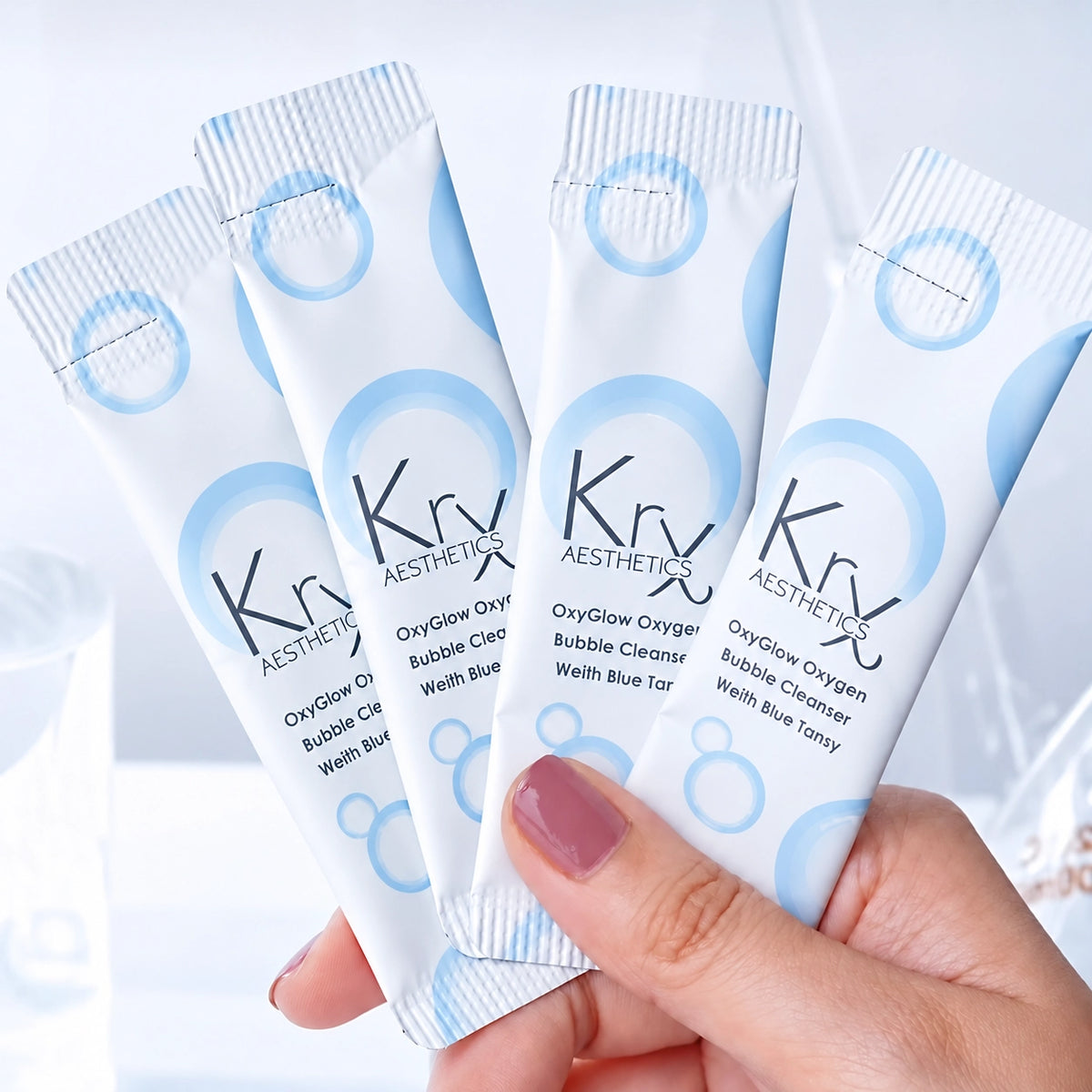 ÚJ KRX OxyGlow Bubble Cleanser kék varádics